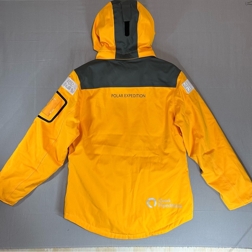 Quark Expeditions Women’s Jacket Size L Yellow Arctic Polar Parka Waterproof